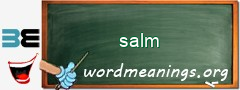 WordMeaning blackboard for salm